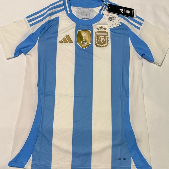 Adidas Women's Sz S Argentina 2022 Jersey Soccer Blue White IP8386 - Picture 4 of 12